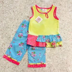 Hanna Andersson 2 pc Capri set NWT 18-24/80